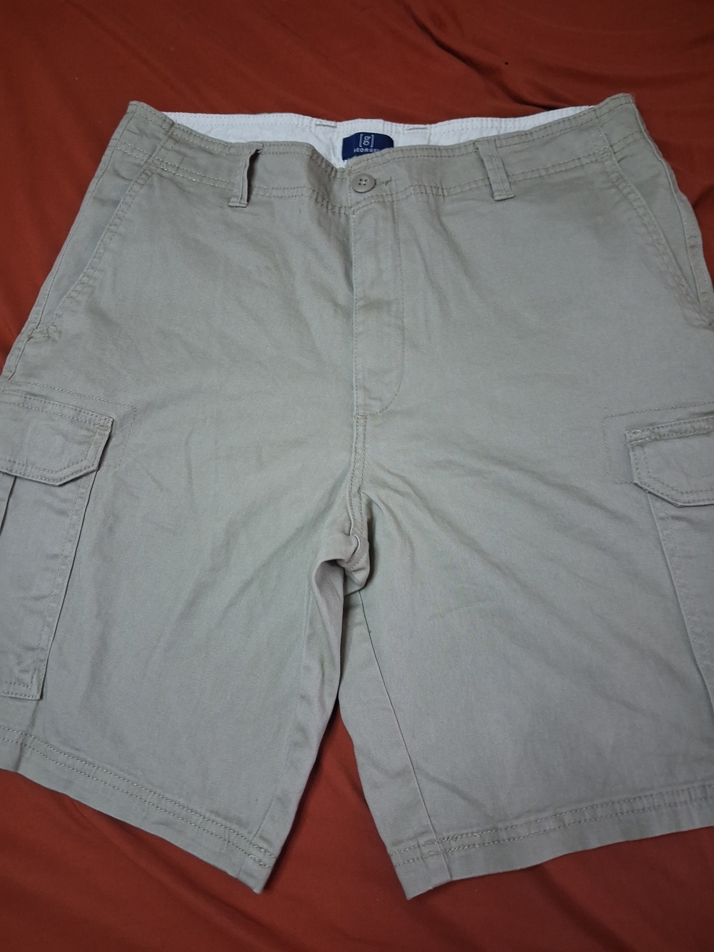 George Men's Cargo Shorts - Beige
